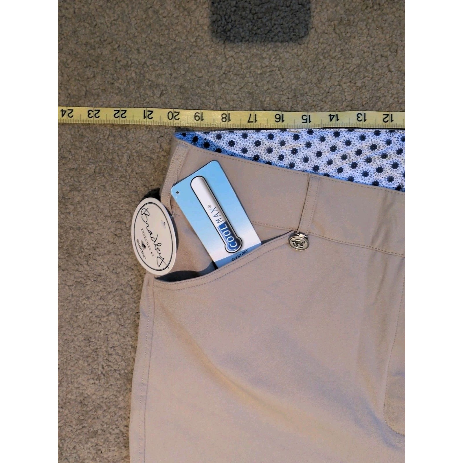 Ladies 42 Bradley By Smartpak Tan 4-Way Stretch Fullseat Nwt Coolmax — image 6 of 8